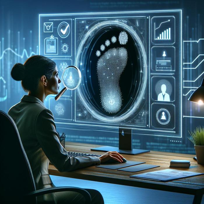 Digital identity footprint checks for employees or candidates
