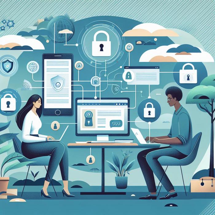 Secure online interactions for employees