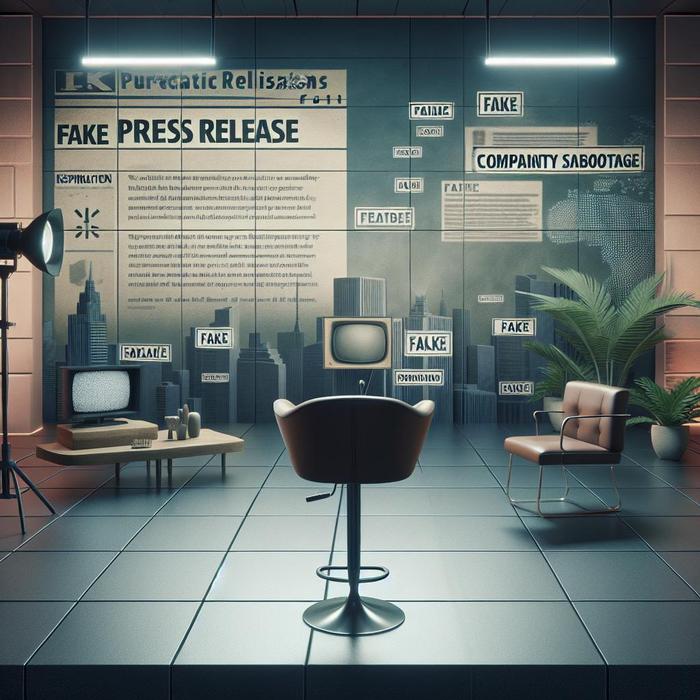 Deepfake Sabotage of Company PR Announcements